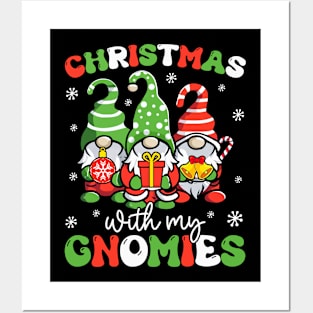 Christmas With My Gnomies Xmas Family Gnome Lover Women Men Posters and Art